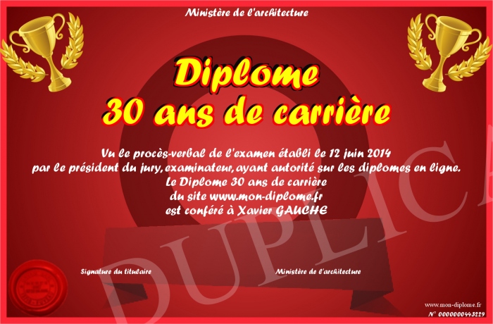 diplome 30 ans